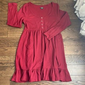 Wild Fable Dress in Burgundy XL